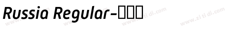 Russia Regular字体转换